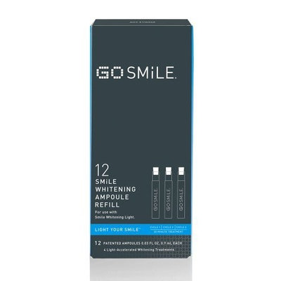 GO SMiLE Whitening Light System, Ampoule Refill, 12 Count