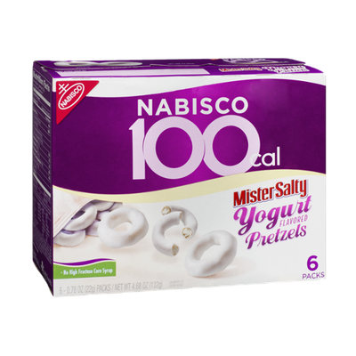 Nabisco 100 Cal Mister Salty Yogurt Flavored Pretzels - 6 PK