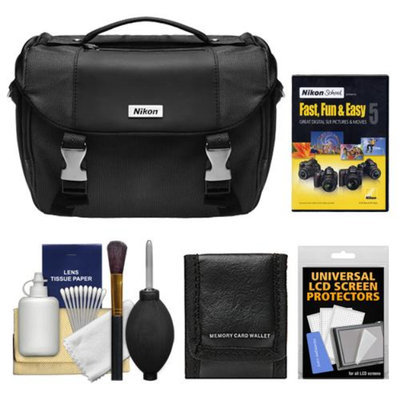 Nikon Deluxe Digital SLR Camera Case - Gadget Bag with Accessory Kit + Nikon School Instructional DVD - Fast, Fun, & Easy 5 Great Digital SLR Pictures & Movies for D5000, D3100, D3000