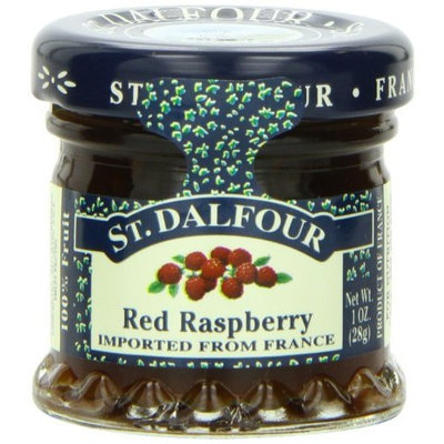 St Dalfour ST. DALFOUR Red Raspberry Conserves, 1 Ounce Jars (Pack of 48)