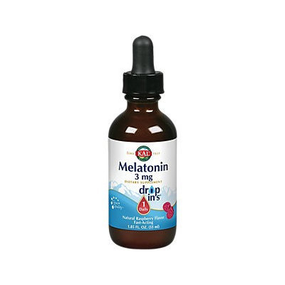 Kal - Melatonin DropIns Raspberry 3 mg. - 1.85 oz.
