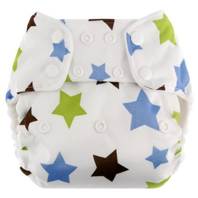 Blueberry One Size Deluxe Snaps, Messy Hands
