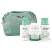 Pevonia Botanica Your Skincare Solution Sensitive Skin Set: Cleanser 50ml + Lotion 50ml + Cream 20ml + Bag 3pcs+1bag
