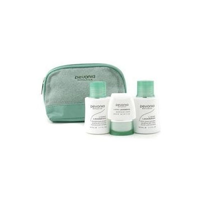 Pevonia Botanica Your Skincare Solution Sensitive Skin Set: Cleanser 50ml + Lotion 50ml + Cream 20ml + Bag 3pcs+1bag
