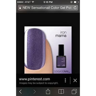 NEW Sensationail Color Gel Polish 71775 Iron-Mama