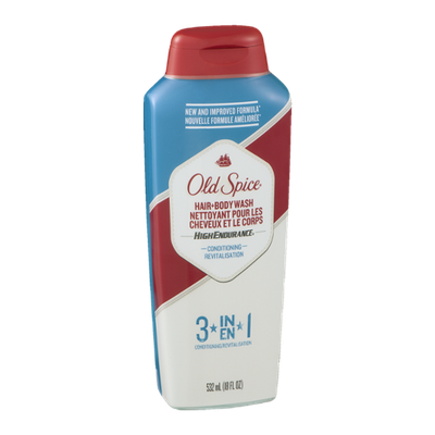 Old Spice High Endurance Conditioning 3 In 1 Hair+Body Wash