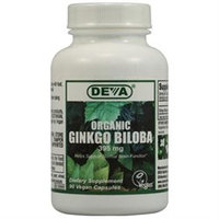 Deva Nutrition - Vegan Organic Ginkgo Biloba 300 mg. - 90 Vegetarian Tablets formerly 395 mg Capsules