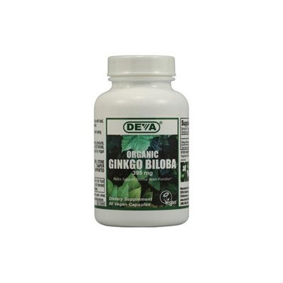 Deva Nutrition - Vegan Organic Ginkgo Biloba 300 mg. - 90 Vegetarian Tablets formerly 395 mg Capsules