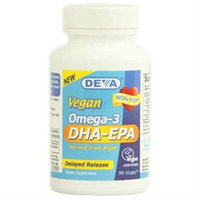 Deva Vegan Vitamins 1020346 Omega 3 DHA-EPA - 90 Vcaps