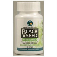 Amazing Herbs Black Seed with Bitter Melon - 100 Capsules