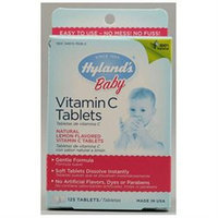 Hylands - Baby Vitamin C Tablets Natural Lemon Flavor - 125 Tablets