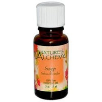 tures Alchemy Pure Essential Oil Sage, 0.5 oz, Nature's Alchemy