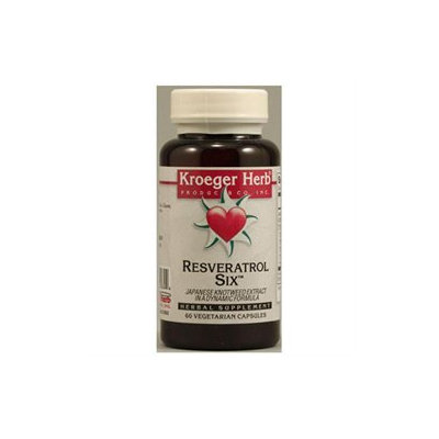 Kroeger Herbs - Resveratrol Six - 60 Vegetarian Capsules