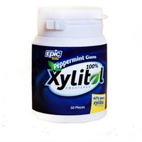 Epic Dental Peppermint Gum Xylitol Sweetened 50 Count