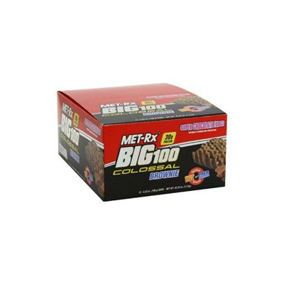MET-Rx BIG 100 Colossal High Protein Brownie Bar - Super Chocolate Fudge