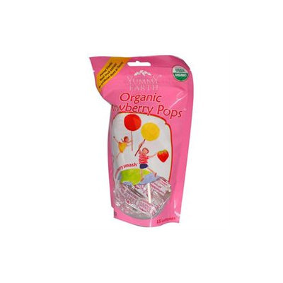 Yummy Earth Organic Standup Lollipops Strawberry Smash - 3 oz