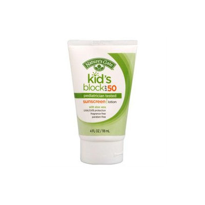 Kids Broad Spectrum SPF 50 Sunscreen, 4 oz, Nature's Gate
