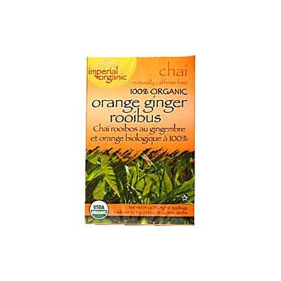 Uncle Lees Tea 0639120 Imperial Organic Orange Ginger Rooibus Chai Tea - 18 Tea Bags