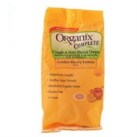 Organix Complete Cough & Sore Throat Drops Golden Honey Lemon