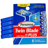 Personna Disposable Razors with Lubricating Strip Twin Blade Plus 5 Pack