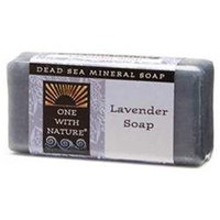 One With Nature, Dead Sea Mineral Lavender Soap Travel Size 1 oz
