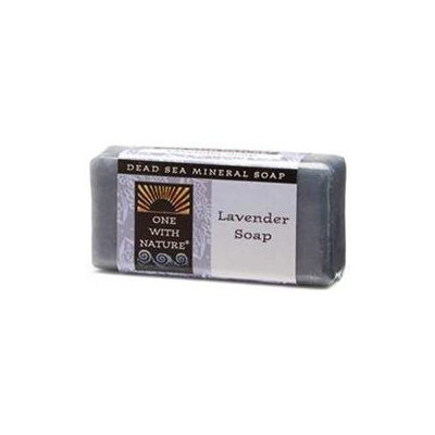 One With Nature, Dead Sea Mineral Lavender Soap Travel Size 1 oz