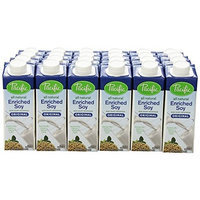 Pacific Natural Foods Enriched Soymilk Non-Dairy Beverage, Plain, 8-Ounce Aseptic Packages (Pack of 24)