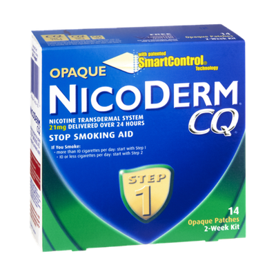 NicoDerm CQ Opaque 2-Week Step 1 Stop Smoking Aid Patches - 14 CT