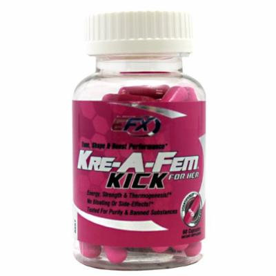 All American EFX Kre-A-Fem Kick Capsules, 60 Count
