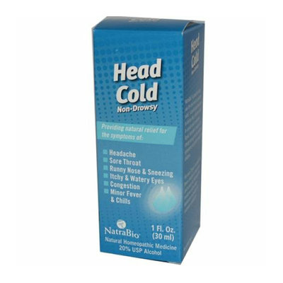 NatraBio Head Cold Non-Drowsy 1 fl oz