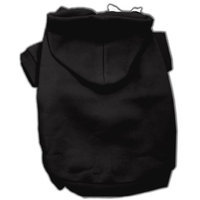 Mirage Pet Products 8-Inch Blank Hoodies, X-Small, Black