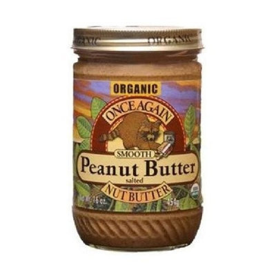Once Again Organic Creamy Peanut Butter, 16 Ounce -- 12 per case.