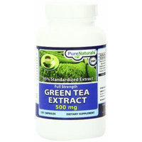 Pure Naturals Green Tea Extract Fat Burner Capsules, 500 mg, 120 Count