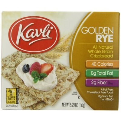 Kavli Crispbread, Golden Rye, 5.29-Ounce Boxes (Pack of 12)