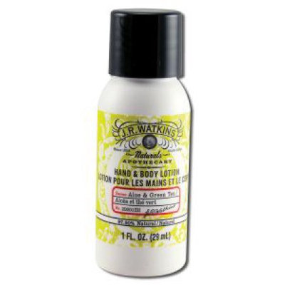 J.R. Watkins Hand And Body Lotion Green Tea And Alo - 1 Oz Pack of 20