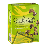 SnackWell's Fudge Drizzled Caramel Popcorn 130 Calorie Packs - 5 PK