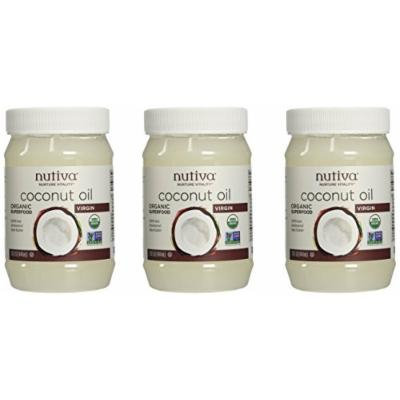 Nutiva Organic Virgin Coconut Oil, 15 Oz (Pack of 3)