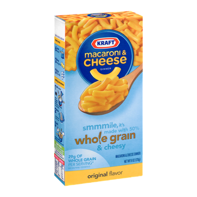 Kraft Whole Grain Macaroni & Cheese Dinner Original Flavor