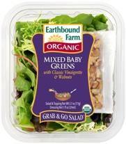 Earthbound Farm Organic Mixed Baby Greens Grab & Go Salad Kit