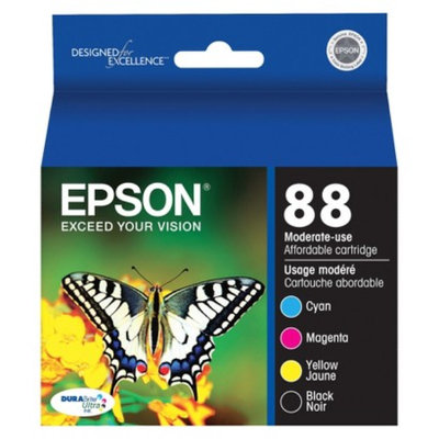 Epson T088120-BCS Combo Pack Printer Ink Cartridge - Multicolor