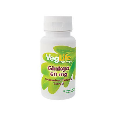 VegLife Ginkgo - 60 mg - 50 Vegan Capsules