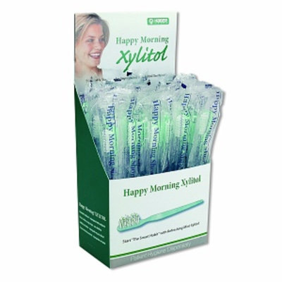 Hager Pharma Happy Morning Xylitol Pre-Pasted Toothbrushes