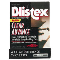 Blistex Clear Advance Lip Protectant/Sunscreen, SPF 30