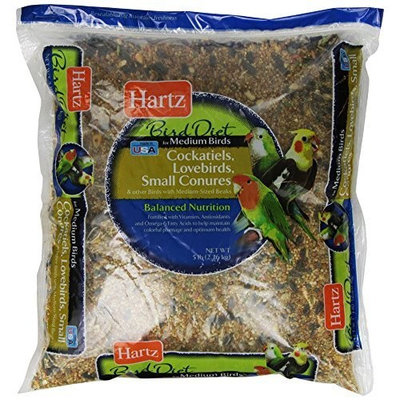 Hartz Bird Diet Food for Medium Birds, 5-Pound