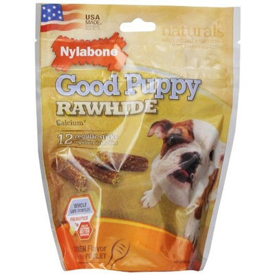 Nylabone Rawhide small Chicken Flavored Puppy Dog Treat