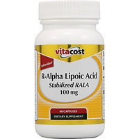 Vitacost Brand Vitacost R-Alpha Lipoic Acid Stabilized RALA -- 100 mg - 60 Capsules