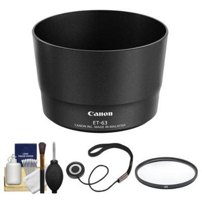 Canon ET-63 Lens Hood for EF-S 55-250mm f/4.0-5.6 IS STM with UV Filter + Accessory Kit