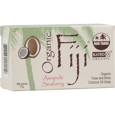 Organic Fiji Face and Body Coconut Oil Soap Awapuhi Seaberry 7 oz