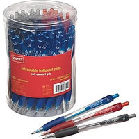 Staples Retractable Ballpoint Pens, Assorted 50/Pack