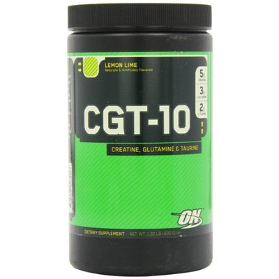 Optimum Nutrition CGT-10 Creatine Glutamine and Taurine Lemon Lime -- 1.32 lbs